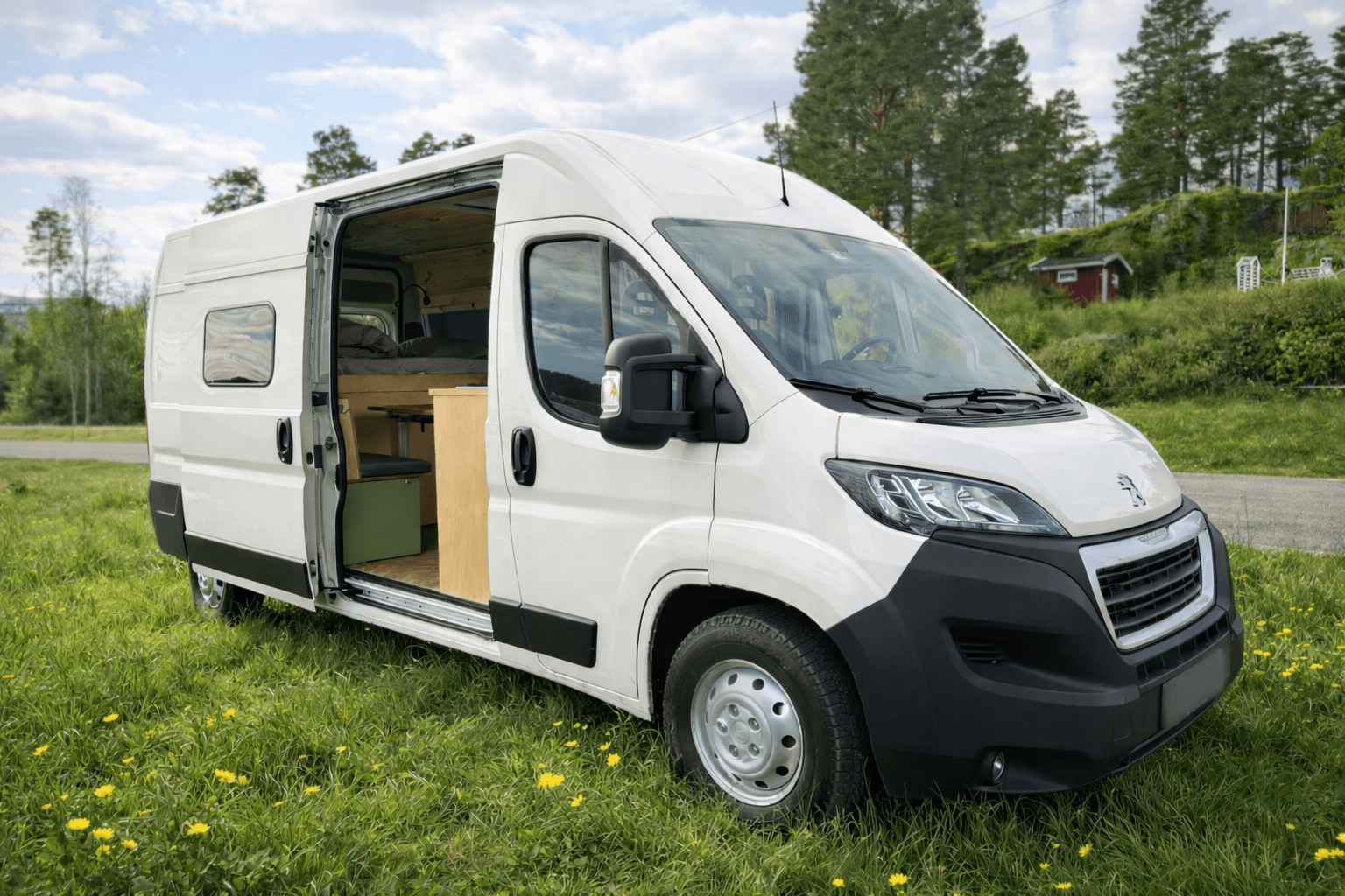 Campy McCampface – Campervan von vorne gesehen